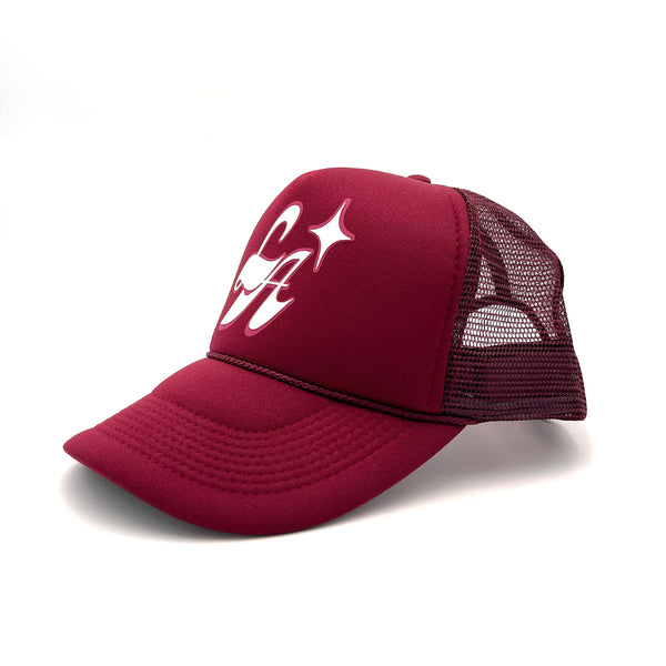 L.A. North Star Trucker Hat (Burgundy)