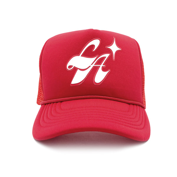 L.A. North Star Trucker Hat (Red)