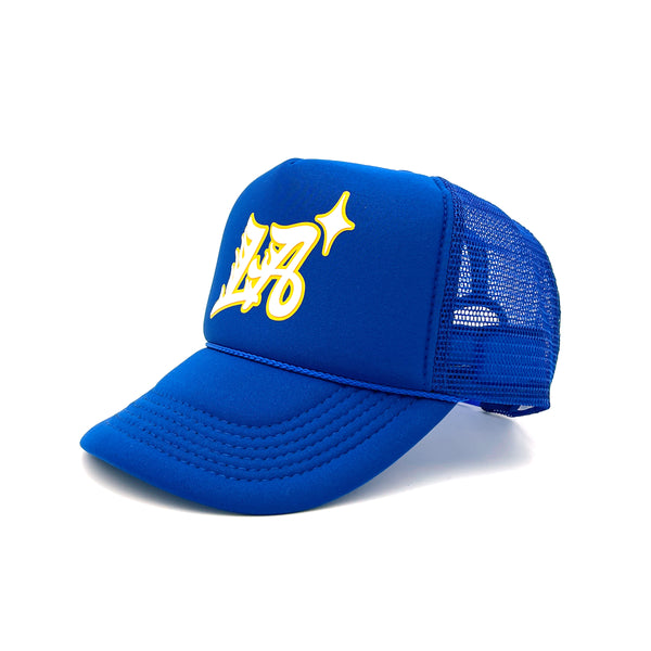Trailblazer Trucker Hat (Blue/Gold)