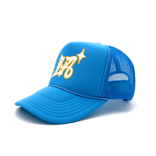Trailblazer Trucker Hat (Carolina Blue/Gold)