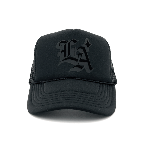 OG L.A. Trucker Hat (Black on Black)