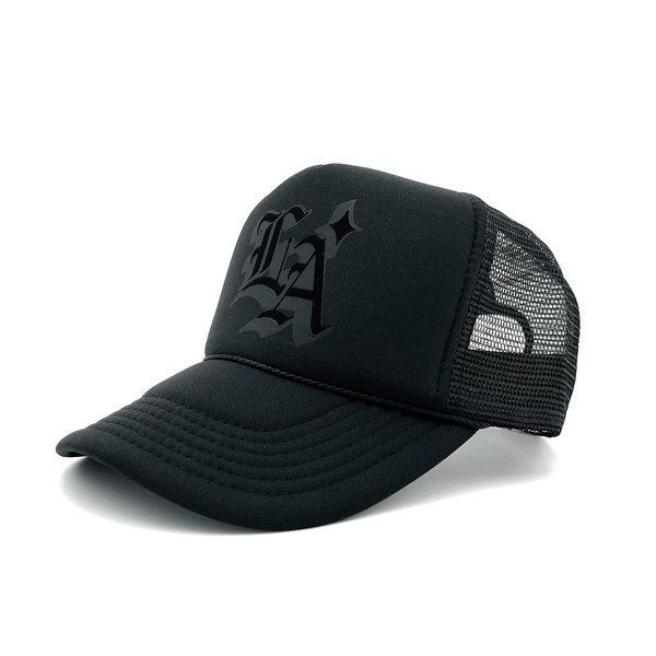 OG L.A. Trucker Hat (Black on Black)
