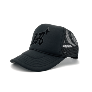 Trailblazer Trucker Hat (Black on Black)