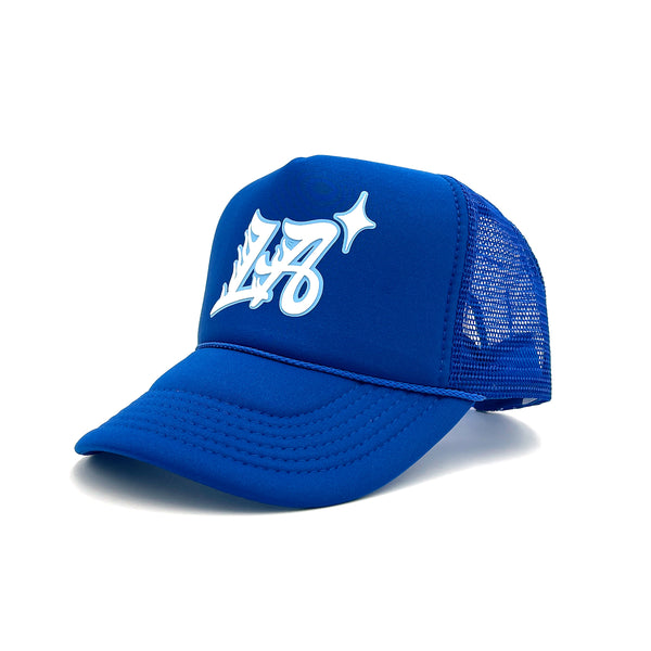 Trailblazer Trucker Hat (Blue/White)