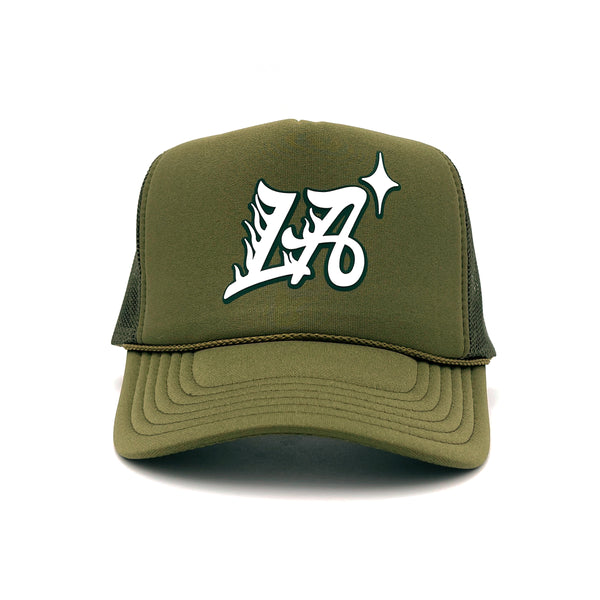 Trailblazer Trucker Hat (Olive)